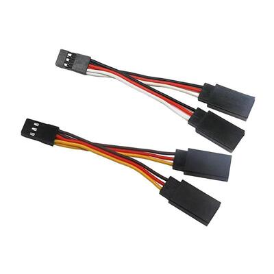 Servo Receiver Y Extension Lead 1 to 2 Y Leads Male to Female Extension Lead Wire for RC Airplane Model High Quality Wire Harness Manufacturers With OEM ODM Wiring Loom Production