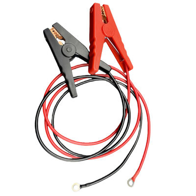 Custom Battery Connection Cable | Red/Black Alligator Clip Battery Test Cable | 10AWG 500mm with Signal Wire and Emergency Power Cord | China OEM Manufacturer