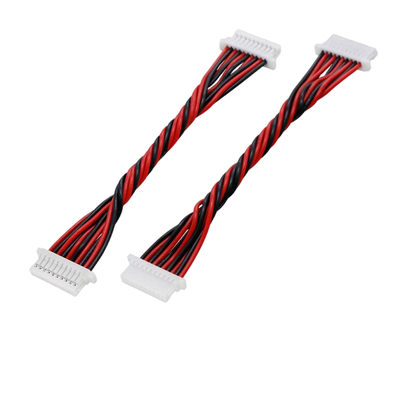 Custom SH 1.0mm Pitch 10Pin Terminal Cable, Straight & Twisted Wire Harness for Mini Aerial Drone | Custom Wire Harness Manufacturer | Made in China