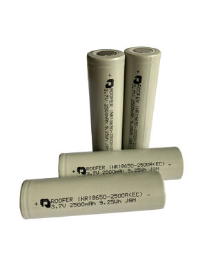 3.7V Lithium Polymer Battery | 2500mAh 3.7V 9.25Wh 18650 Lithium Ion Battery for Smoke Alarms | CE Compliant Made in China
