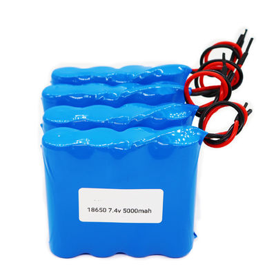 7.4V 5000mAh 18650 Lithium-ion Battery Pack | 2S2P Standard Power | ROSH Certified | Customizable China Manufacturer