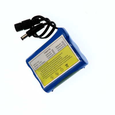 18650 Lithium Battery Pack | 12.6V 3400mAh Universal Rechargeable Lithium-ion Battery Pack | DC Male+Female Dual Connector for LED Lights | Customizable China Factory Direct