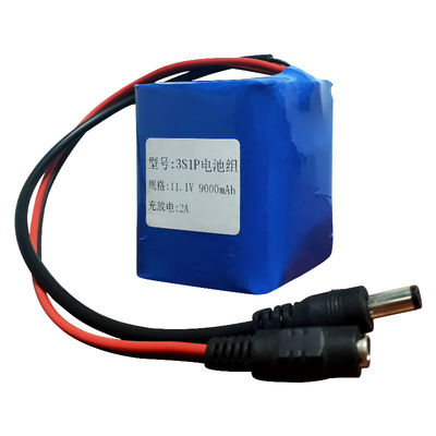 Long Cycle Life 18650 Battery Pack | 3S1P 11.1V 9000mAh Lithium Battery Pack for Handheld Printers |  IEC62133 China Manufacturing Factory