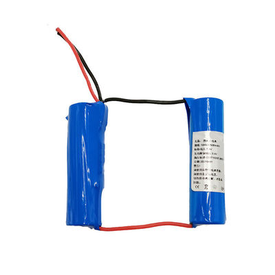 Rechargeable 18650 Battery Pack | Custom 7.4 Volt 2500mAh 2-Cell Series/Parallel Bare Lithium Battery Pack for Portable Electronics | China Manufacturing Factory
