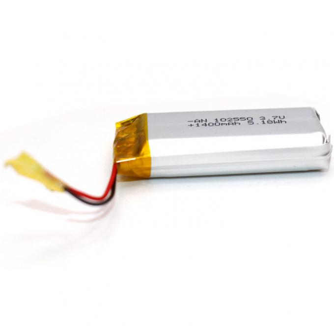 1400mAh 3.7V PL102050 5.18Wh Lithium Ion Polymer Battery