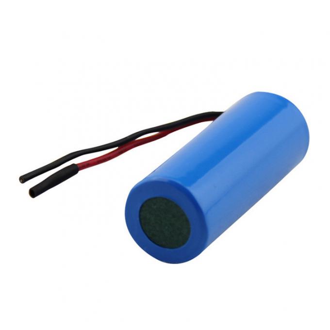 18500 MSDS 1400mAh Li Ion 3.7 V Battery IEC62133