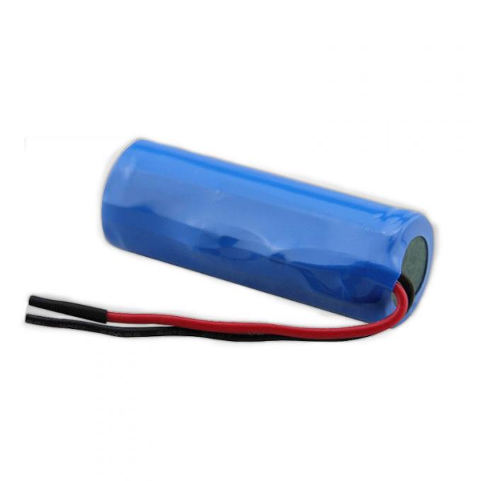 18500 MSDS 1400mAh Li Ion 3.7 V Battery IEC62133